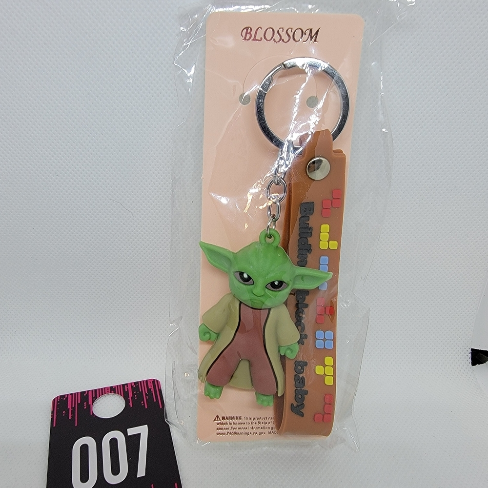 Yoda Building Block Baby Keychain